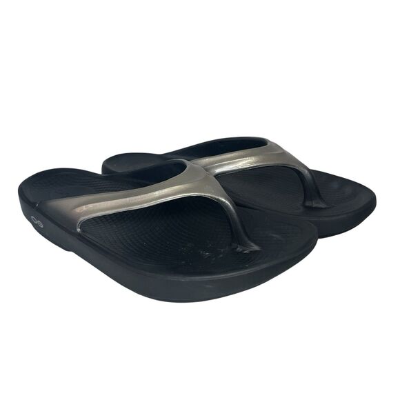 Oofos Oolala Luxe Sandals Sports Recovery Shoes Slip On Latte Women 8 - Picture 1 of 8